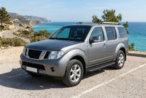 Nissan Pathfinder R51 2005–2014 Sivuporrast Bosphorus Black (2 kpl, alumiini) kuva 1