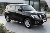 Nissan Patrol Y62 2010–2024 Maydos V1 sivuastinlaudat (2 kpl, alumiini / ruostumaton teräs) kuva 1