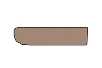 Citroen C-4 Picasso 2013–2022 Kuminen tavaratilan matto Carsuit (3. rivi taitettuna, beige) kuva 1