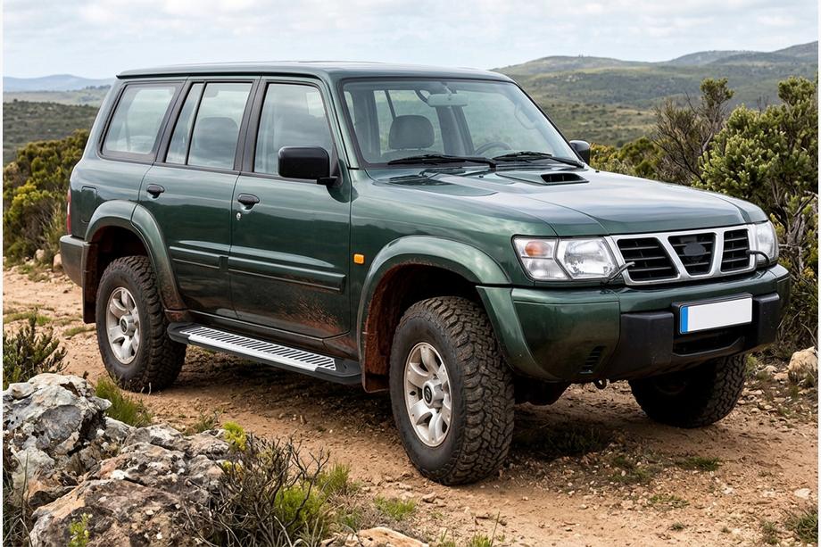 Nissan Patrol Y61 1997–2011 Line-astinlaudat (2 kpl, alumiini) Image