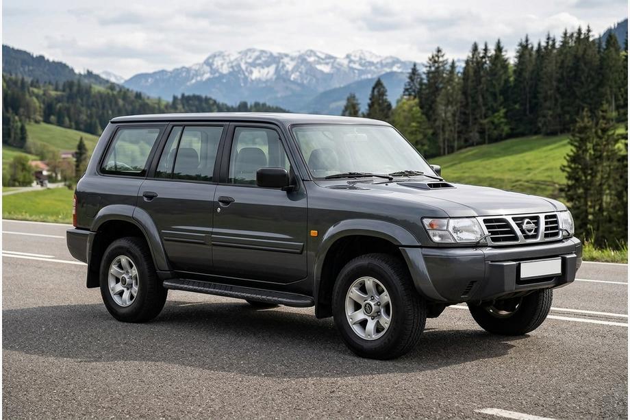 Nissan Patrol Y61 1997–2011 Sivuporrast Bosphorus Black (2 kpl, alumiini) Image