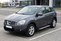 Nissan Qashqai 2007–2010 Line-astinlaudat (2 kpl, alumiini) kuva 1
