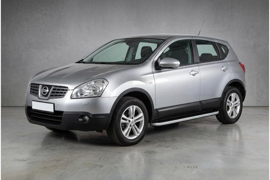 Nissan Qashqai 2007–2010 Tayga Grey -sivuaskelmat (2 kpl, alumiini) Kuva 1