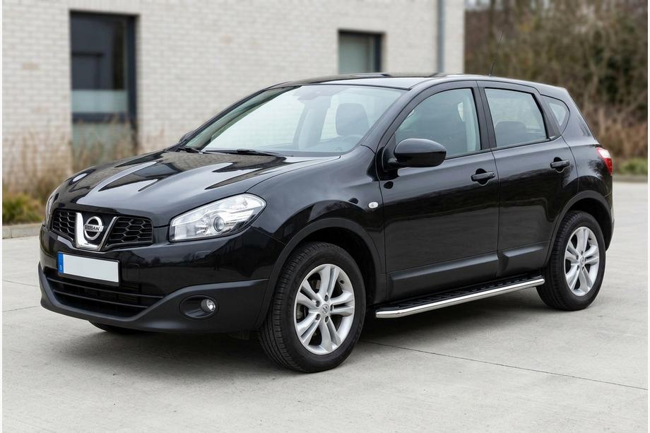 Nissan Qashqai 2010–2014 Maydos V1 sivuportaat (2 kpl, alumiini ↗ ruostumaton teräs) Image