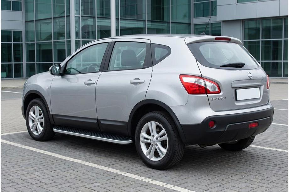 Nissan Qashqai 2010–2014 Sivuportaat Tayga Grey (2 kpl, alumiini) Image