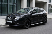 Nissan Qashqai 2014–2021 Maydos V1 sivuportaat (2 kpl, alumiini ↗ ruostumaton teräs) kuva 1