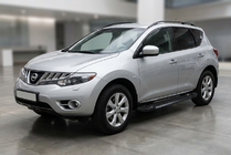Nissan Murano 2008–2014 RedLine Black sivuportaat (2 kpl, alumiini) kuva 1