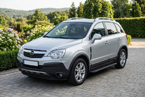 Opel Antara 2006–2017 Sivuporrast Bosphorus Black (2 kpl, alumiini) kuva 1