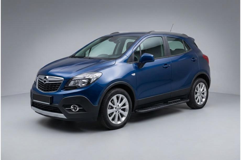 Opel Mokka 2012–2021 Bosphorus Black sivuastinlaudat (2 kpl, alumiini) Image