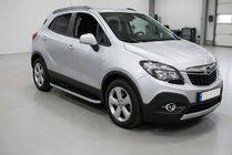 Opel Mokka 2012–2021 Tayga Grey -sivuaskelmat (2 kpl, alumiini) kuva 1