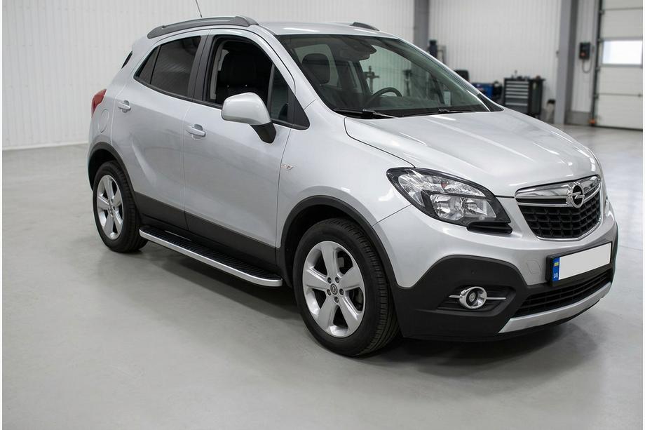 Opel Mokka 2012–2021 Tayga Grey -sivuaskelmat (2 kpl, alumiini) Image
