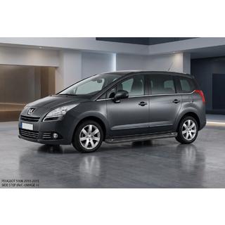 Allmond Black sivuaskelmat (2 kpl, alumiini) Peugeot 5008 2009–2016 kuva 1