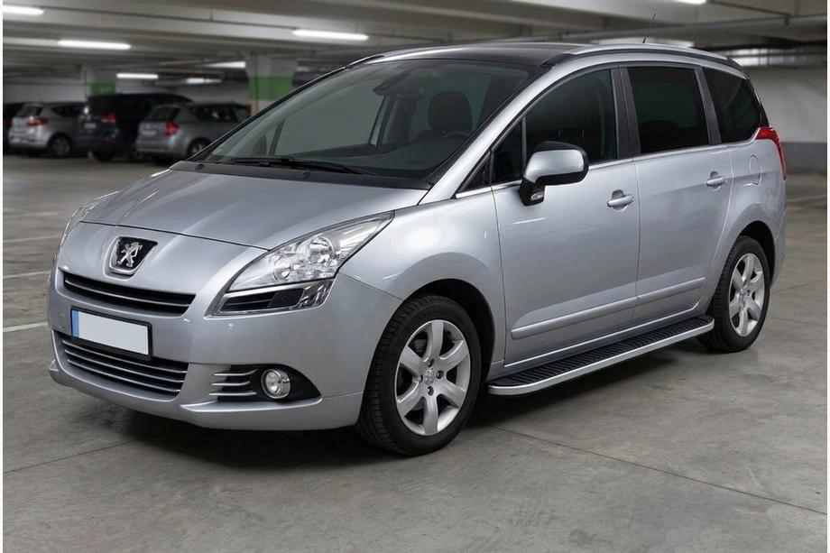 Peugeot 5008 2009–2016 Tayga Grey -sivuaskelmat (2 kpl, alumiini) Image