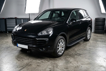 Porsche Cayenne 2010–2017 Sivuporrast Bosphorus Black (2 kpl, alumiini) kuva 1