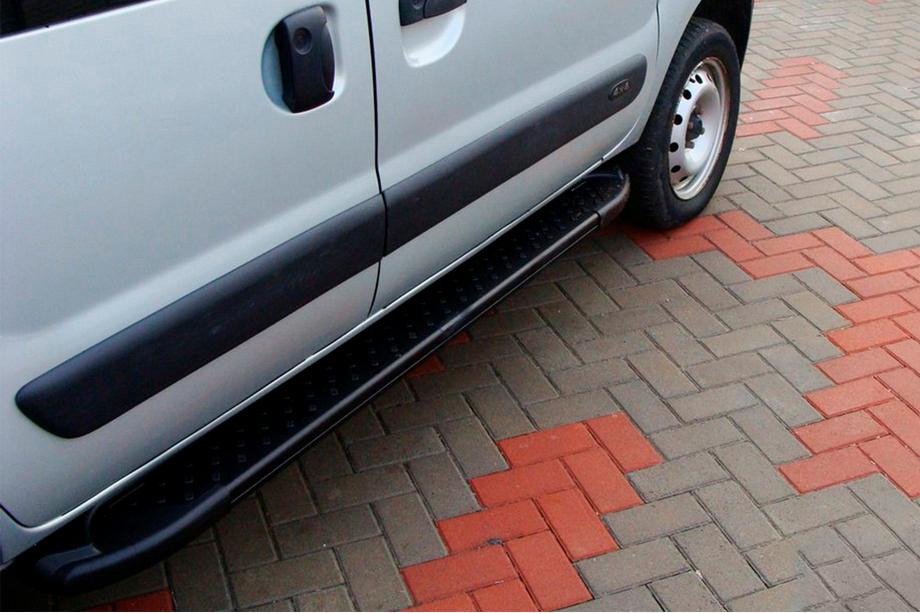 Renault Kangoo 1998–2008 Allmond Black sivuaskelmat (2 kpl, alumiini) Image