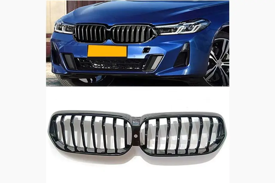 BMW 6-sarja G32 2017– 1-Bar munuaismaskit (2020-2023, kiiltävä musta) Image