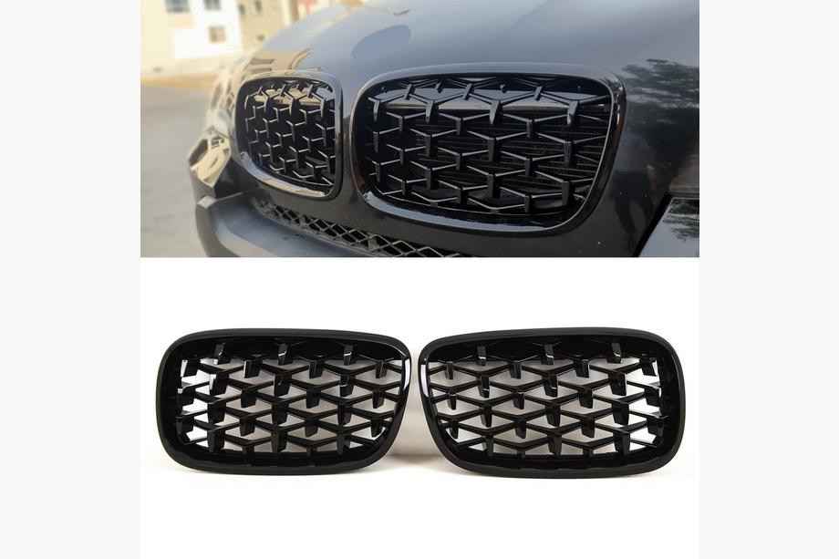 BMW X6 E71 2008–2014 Munuaissäleiköt Diamond Black (kiiltävä musta) Image