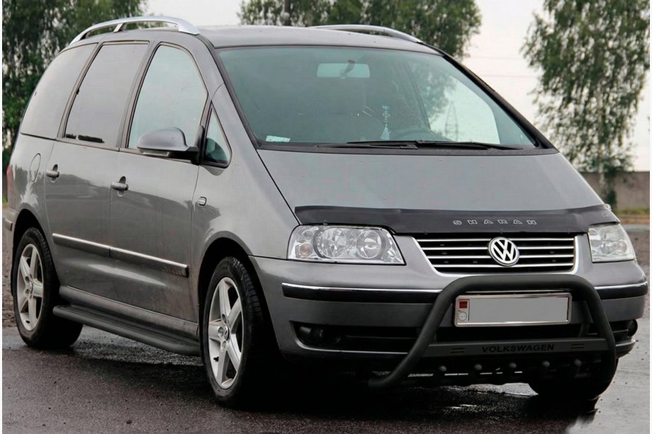 Volkswagen Sharan 1995–2010 Karjapuskuri WT004 Black (ruostumaton teräs) Image