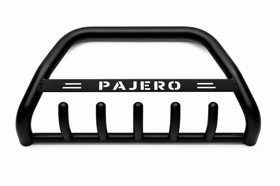 Mitsubishi Pajero Wagon III 1999–2006 Karjapuskuri WT004 Black (ruostumaton teräs) Image