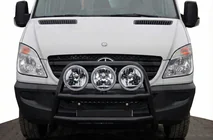 Mercedes Sprinter W906 2006–2018 Korkea puskurirauta WT018 Black (ruostumaton teräs) kuva 1