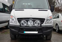 Mercedes Sprinter W906 2006–2018 Korkea puskurirauta WT018 Black (ruostumaton teräs) kuva 2