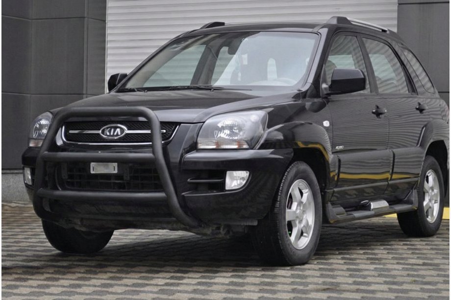 Kia Sportage 2004–2010 Karjapuskuri WT018 Black (ruostumaton teräs) Image