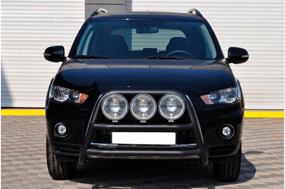 Mitsubishi Outlander 2006–2012 Karjapuskuri WT018 Black (ruostumaton teräs) Image
