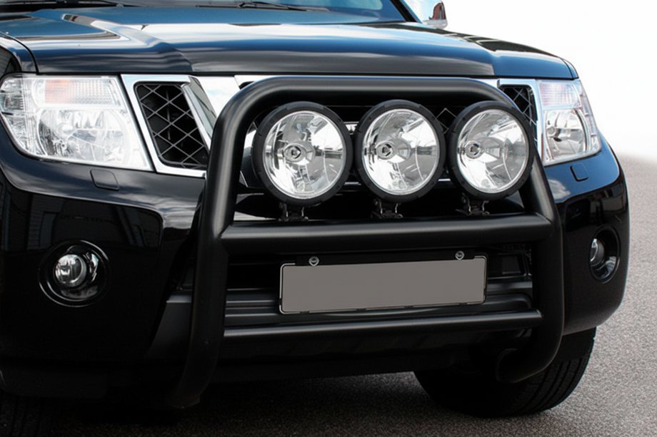 Nissan Navara 2006–2015 Puskurirauta WT018 Black (ruostumaton teräs) Image