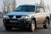 Mitsubishi Pajero Sport 1996–2007 Etusuojakaari ST015WT Black (ruostumaton teräs) kuva 1