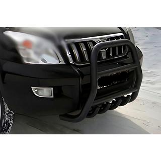 Korkea karjapuskuri Black (ruostumaton teräs) Toyota Land Cruiser Prado 120 2002–2009