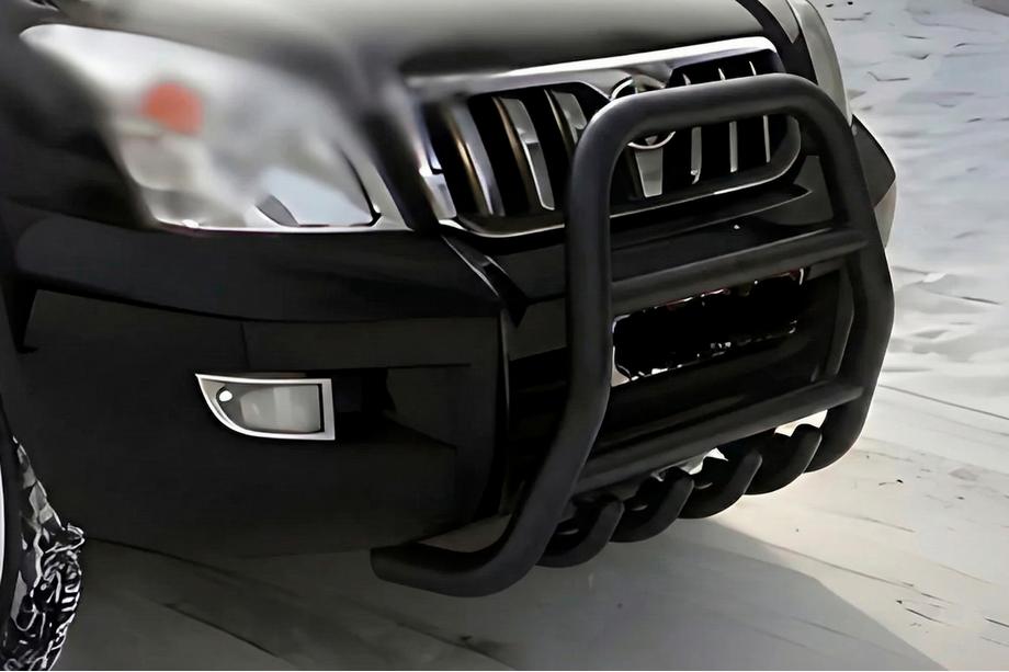 Toyota Land Cruiser Prado 120 2002–2009 Korkea karjapuskuri Black (ruostumaton teräs) Kuva 1