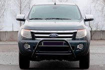 Ford Ranger 2011–2022 Etusuojakaari WT022 Black (ruostumaton teräs) kuva 1