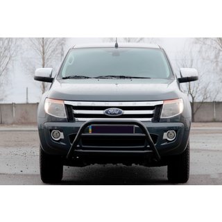Etusuojakaari WT022 Black (ruostumaton teräs) Ford Ranger 2011–2022 kuva 1