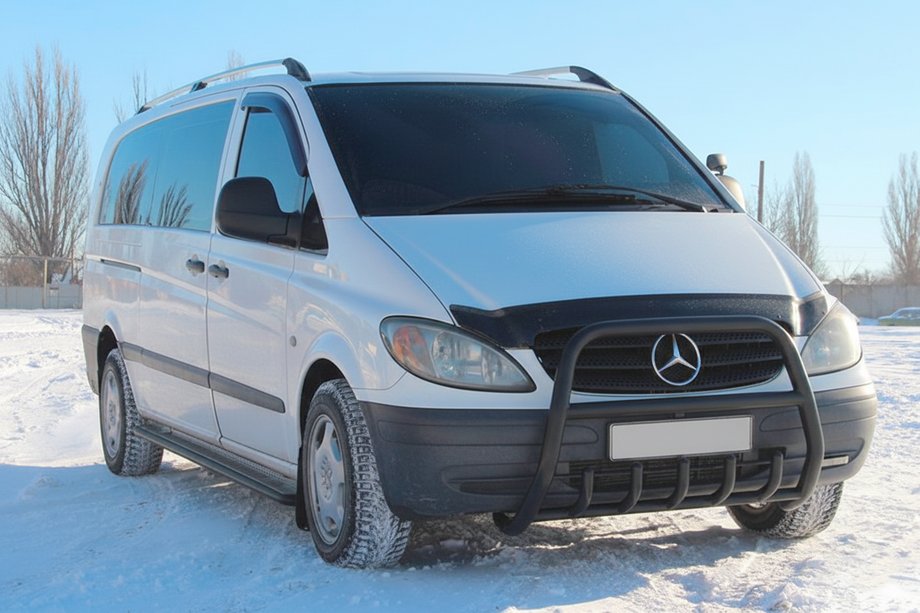 Mercedes Vito W639 2004–2014 Karjapuskuri XL-WT025 Black (ruostumaton teräs) Kuva 1