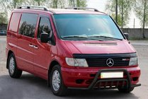 Mercedes Vito W638 1996–2003 Karjapuskuri sivuputkilla WT002 Plus Black (ruostumaton teräs) kuva 2