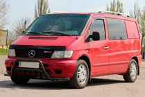 Mercedes Vito W638 1996–2003 Karjapuskuri sivuputkilla WT002 Plus Black (ruostumaton teräs) kuva 3