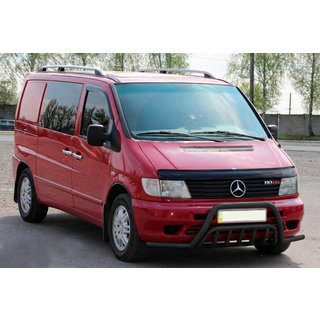 Karjapuskuri sivuputkilla WT002 Plus Black (ruostumaton teräs) Mercedes Vito W638 1996–2003 kuva 2