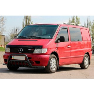 Karjapuskuri sivuputkilla WT002 Plus Black (ruostumaton teräs) Mercedes Vito W638 1996–2003 kuva 3