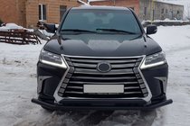 Lexus LX570/450d 2008–2022 Etusuojakaari ST014 Black (2015+, ruostumaton teräs) kuva 2