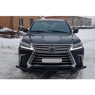 Etusuojakaari ST014 Black (2015+, ruostumaton teräs) Lexus LX570/450d 2008–2022 kuva 2
