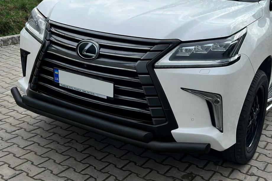 Lexus LX570/450d 2008–2022 Etusuojakaari ST014 Black (2015+, ruostumaton teräs) Image