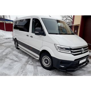 Etupuskurisuoja ST085 Black (ruostumaton teräs) Volkswagen Crafter 2016– kuva 2
