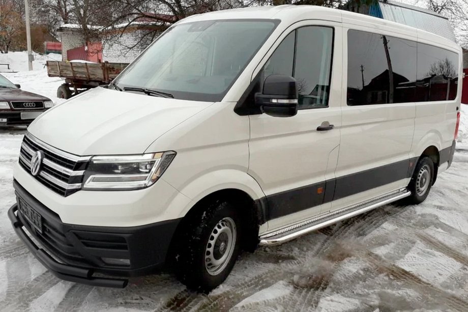 Volkswagen Crafter 2016– Etupuskurisuoja ST085 Black (ruostumaton teräs) Image