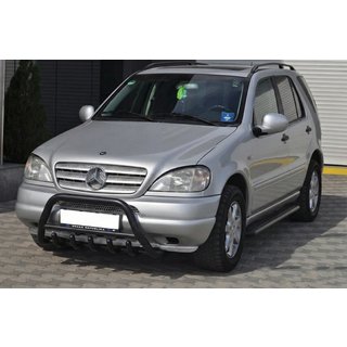 Karjapuskuri Black (ruostumaton teräs) Mercedes ML W163 1997–2005 kuva 3