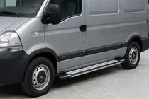 Renault Master 1998–2010 Rainbow sivuporrassarja (2 kpl, alumiini) kuva 1