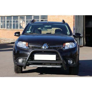 Etukaari WT006 Black (ruostumaton teräs) Dacia Sandero 2013–2020 kuva 2