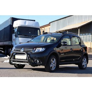 Etukaari WT006 Black (ruostumaton teräs) Dacia Sandero 2013–2020 kuva 3