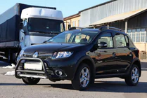 Renault Sandero 2013–2022 Etukaari WT006 Black (ruostumaton teräs) kuva 3