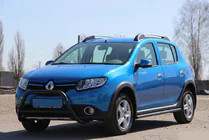 Renault Sandero 2013–2022 Etukaari WT006 Black (ruostumaton teräs) kuva 4