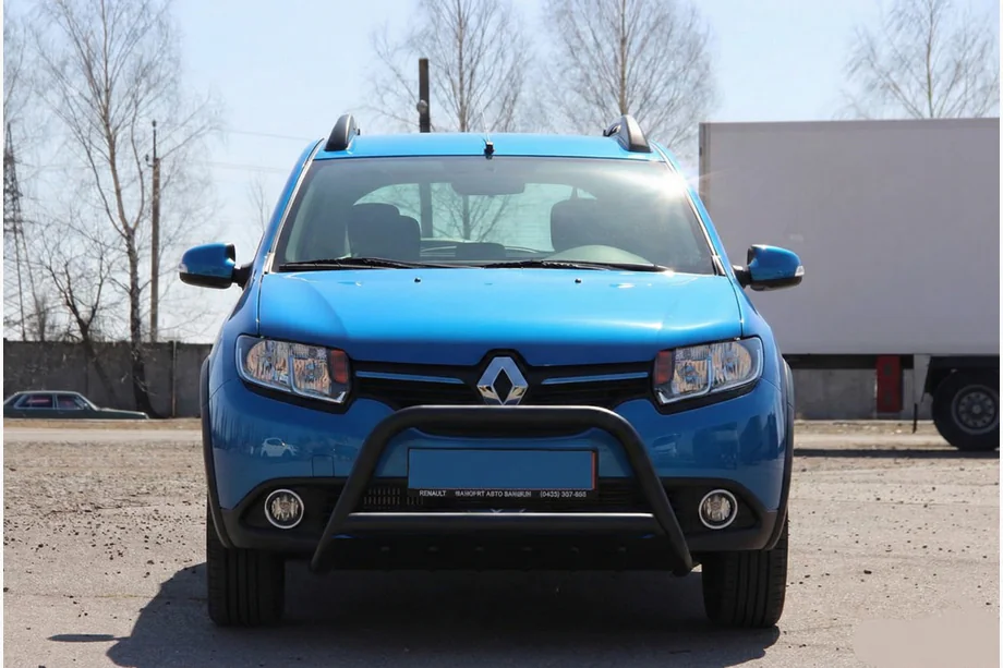 Renault Sandero 2013–2022 Etukaari WT006 Black (ruostumaton teräs) Image